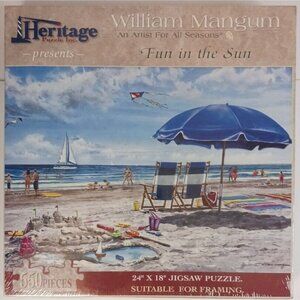 Puzzle Heritage William Mangum Fun In The Sun 550 Piece 24x18 Inch Sealed